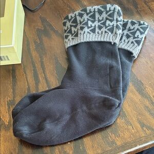 Michael Kors Black and Gray Geometric Men's Socks